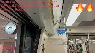 SMRT (NSL) Ride on C751B 321/322 from Bishan NS17/CC15 to Braddell NS18