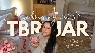making my TBR JAR & setting up my TBR cart!📖🫙 40+ prompt ideas, building book storage & book haul 📚✨