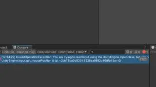 How To Fix Unity Error: You are trying to read input using UnityEngine.Input...