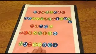 Classical Conversations Tutor Planning Notebook {Daily Vlog}
