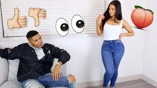 BOYFRIEND RATES MY NEW JEANS!!
