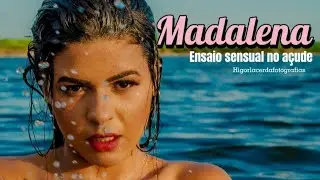 Ensaio sensual no açude, com minha amiga Madalena.