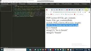 PHP Lecture 69 File get contents