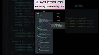 Bouncing website preloader using 