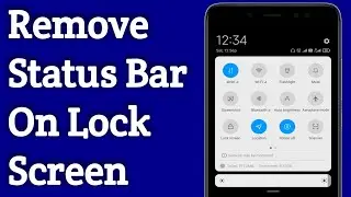 Remove Notification Bar From Lock Screen In Miui Xiaomi, Redmi Mobiles | Hide Status Bar
