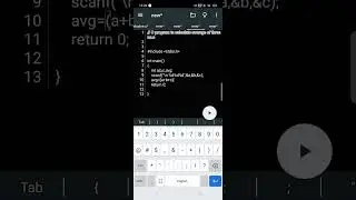 C Program to Calculate Average of Three numbers 