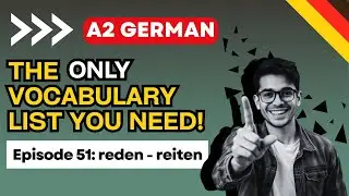 GERMAN WORDS A2 (Given By GOETHE INSTITUTE) | EXAMPLES in GER-ENG | 51