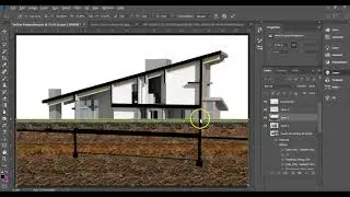 Photoshop - Adding Soil to a Rendering of a a Building Secti