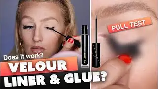 REVIEW Velour Lash & Go Eyeliner Lash Adhesive Hybrid & Fox Eye Tutorial