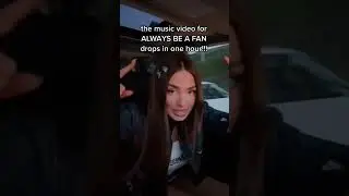 ALWAYS BE A FAN music video drops tonight at 8:30pm PST ￼