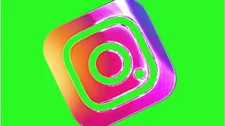 Instagram Logo Green Screen Effect