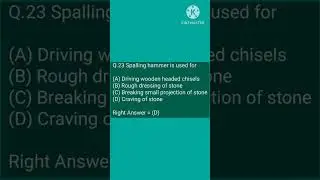 civil engineering Mcq's Qst.no.23