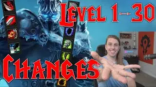 Early Leveling Changes to every Class | Wrath of the Lich King Abilities 1-30