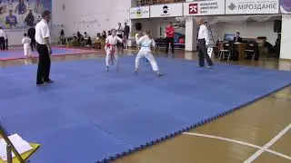 2018.11.11 КУ WKC г. Днепр | кумитэ 8-9 лет | ЯКУБИНСКАЯ ДИАНА | 1 поединок