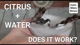 Hot Water + Detergent + Cutrus | Will It Clean Up My Rusty CHAIN? | 4K