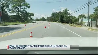 Peak weekend traffic protocols in place on Tybee Island