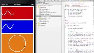 ios code sample sin cos circle
