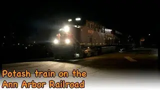 NB Potash train on the Ann Arbor - 12-19-18 - Jon B. Rails Video