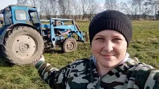 Сенокос в октябре. Я рулю🚜