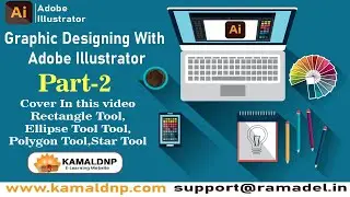 Graphic Designing With Adobe Illustrator part 2 | illustrator learn tool ,Polygon Tool,etc.