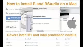 How to Install R and RStudio on Mac OS X (covers both Intel and M1 processors)
