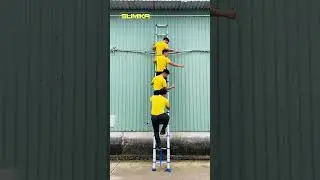 Test Tải Trọng Thang Nhôm Rút Đơn Sumika Đai Xanh