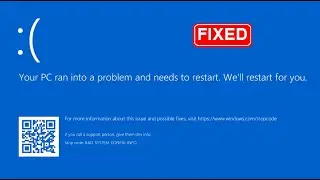 How to FIX Your Device Ran into a Problem And Needs to Restart We'll restart for You on Windows11/10