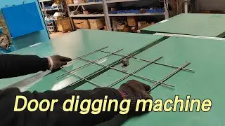 chicken cage door digging machine