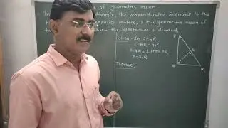 ssc, Pythagoras Theorem,Theorem of Geometric mean.