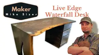 Live Edge Waterfall Desk