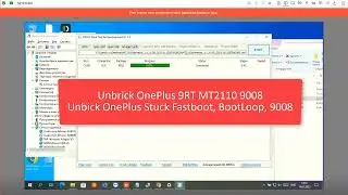 How to Unbrick OnePlus 9RT (MT2110) 9008 | Unbrick OnePlus Black Screen