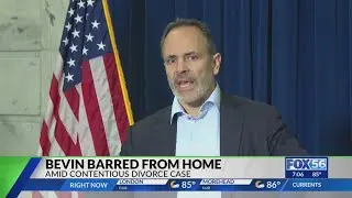 Former Gov. Matt Bevin barred from wife's home amid divorce and harassment allegation