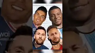 99% fail🤣 players face matching 🥵#messi #ronaldo #neymar #mbappe #football #shorts