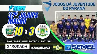 #EP2274 37º JOJUPS 2025 1º tempo Jaguariaíva x Guarapuava futsal masculino 17/08/2025