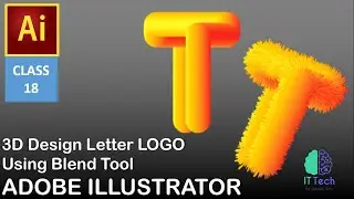 3D Text Effect using blend tool - 