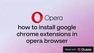 how to install google chrome extensions in opera browser