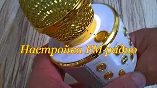 Tuning the radio in a karaoke microphone