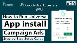 How to Run App install Campaign on Google Ads in Tamil | #16