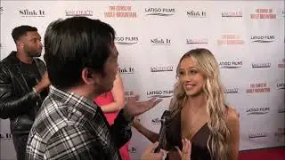 Jessica Lord Carpet Interview at The Curse of Wolf Mountain Premiere