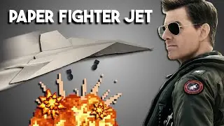 How To Make a FAST Paper Fighter Jet Airplane