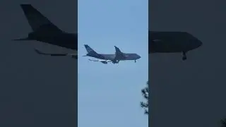 Boeing 747 Network Aviation Flyover For Landing