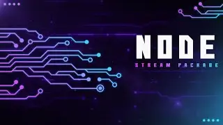 Node Stream Package : Neon Cyberpunk Twitch Overlay