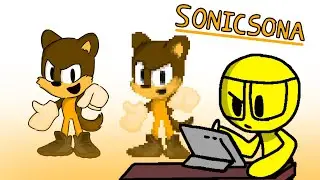 Creating my Sonicsona (speed paint)