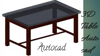 AutoCAD 3D Table design
