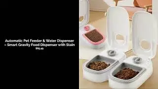 Automatic Pet Feeder Review | Smart Gravity Food & Water Dispenser for Cats & Dogs