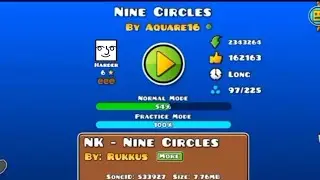 Nine Circles | GG | Geometry dash | 2.11 [3]