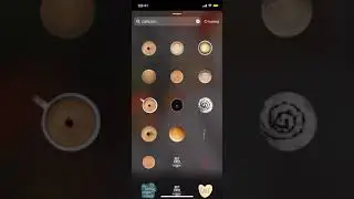 Оживляем кофе в инстаграм Stories