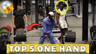 TOP 5 Craziest One-Hand Lifts Ever | Anatoly Gym Prank