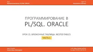 Уроки PL/SQL ORACLE. Вложенные таблицы, NESTED TABLE. Табличные и конвейерные PIPELINED функции