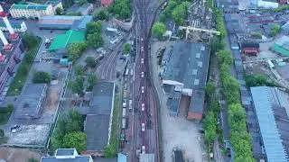 Выезд поезда Москва (81-765/766/767) из депо Свиблово на линию